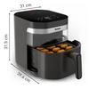 Tefal ey8328 easy fry infrared air fryer with infrared technology, 7l, dual heating system