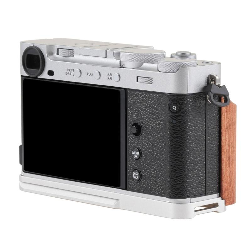Aluminum Quick Release Plate Featuring Wood Grip and Fast Toolless Setups Secure Mounting for XE5 Photography