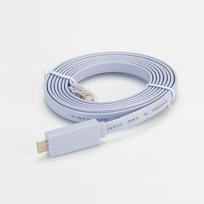 TYPE C to OTG Console Debug Cable 1.8M FTDI USB Type C to RJ45 Serial Console Cable Routers in Stock Product 1.8 m синий