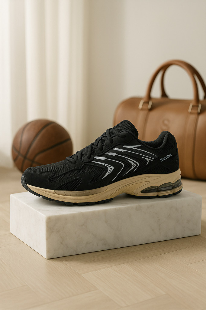 Bassploa Men Running Shoes Mesh Surface Breathable Non-Slip Lightweight Basketball Shoes for Men Outdoor Leisure Sports Men Shoes