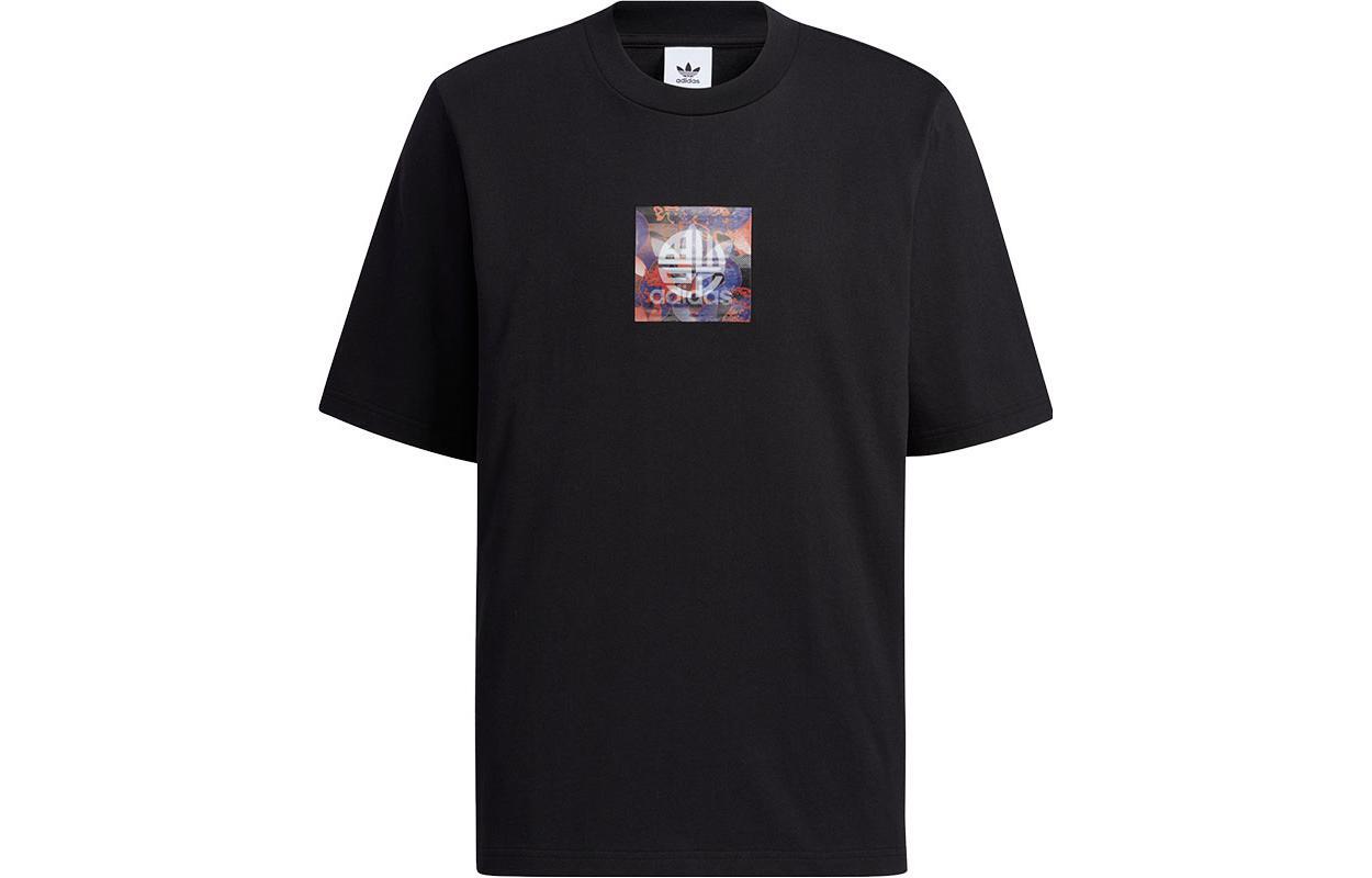 adidas Originals Trefoil Print Casual Sports Short Sleeve T-shirt H09193 S
