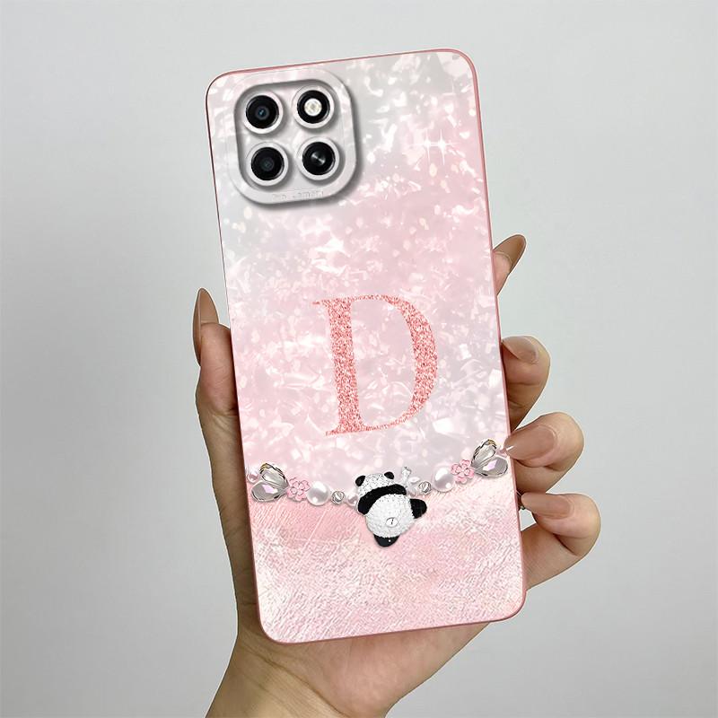 Für Infinix Smart 6 HD Hülle Smart 6HD Handyhülle X6512 Mode Krone Buchstaben Vollpaket Matt Anti-Drop Weiche Schutzhülle