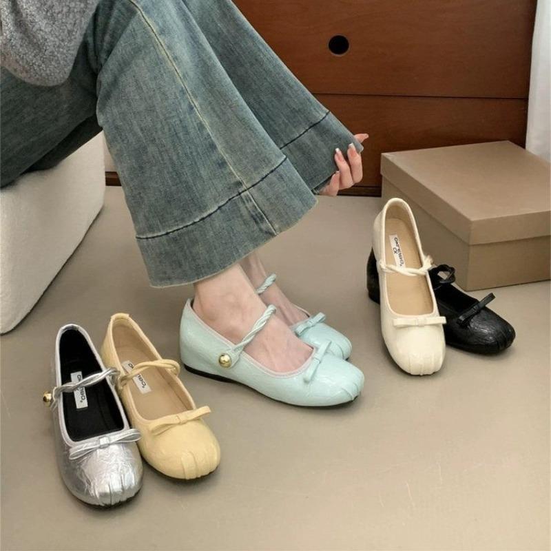 Fashion Elastic Rhinestone Band Mary Janes Woman Bowtie Silk Ballets Shoes Ladies Round Toe Flats Female Loafers Wedding Brides Shoes