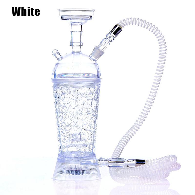 Acrylic Shisha Hookah set With LED Light Shisha Narguile Sheesha Chicha Cachimbas Nargile Small Portable Car Hookahs Shisha kit