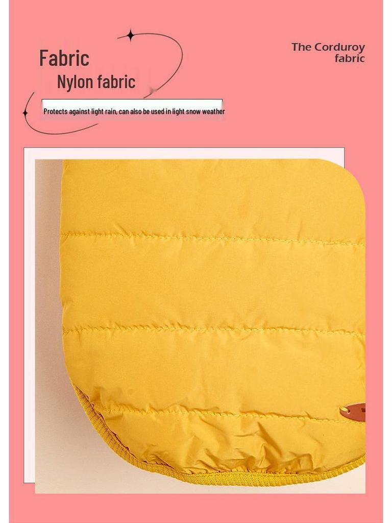 Warme, wasserdichte Baumwollweste für kleine und mittelgroße Hunde – Samtgefütterte Haustierbekleidung für Herbst und Winter
