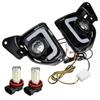 Led DRL Daytime Running Lights Fog Lamp Assembly with H11 Bulbs 6000K~6700K For Toyota Hiace 2014-2018