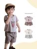 Cartoon-Druck Baby Junge Sommer Zweiteiler Set: Cooles Kurzarm-T-Shirt für Kleinkinder (1-3 Jahre)