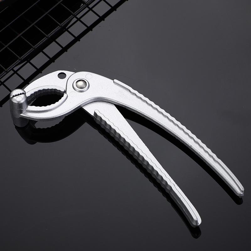 1 Stück tragbarer Aluminiumlegierungs-Pfannen-Schüsselgreifer Topf-Pfannen-Greifer Kochgeschirr-Griffhalter-Clip für Outdoor-Camping-Picknick-Grill