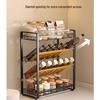 Countertop 3-Tier Carbon Steel Kitchen Spice Rack