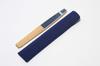 fan with fan in a presentation made in Japan navy [Hasegawa] Men's Kyoto-style case, box, (Seigaiha pattern, blue)