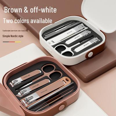 High-End Portable Anti-Splash Nail Clipper and Ear Spoon Manicure Set