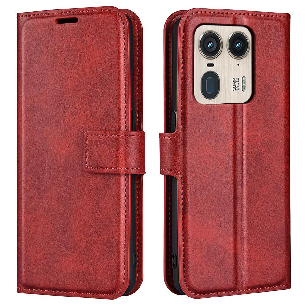 

Для Motorola Edge 50 Ultra 5G/Moto X50 Ultra 5G Чохол Гаманець Книжка зі штучної шкіри Чохол для телефону Red