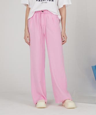 JUCYJUDY J Tencel Elastic Waist Wide Pleated Pants (On) Jypt32Ee
