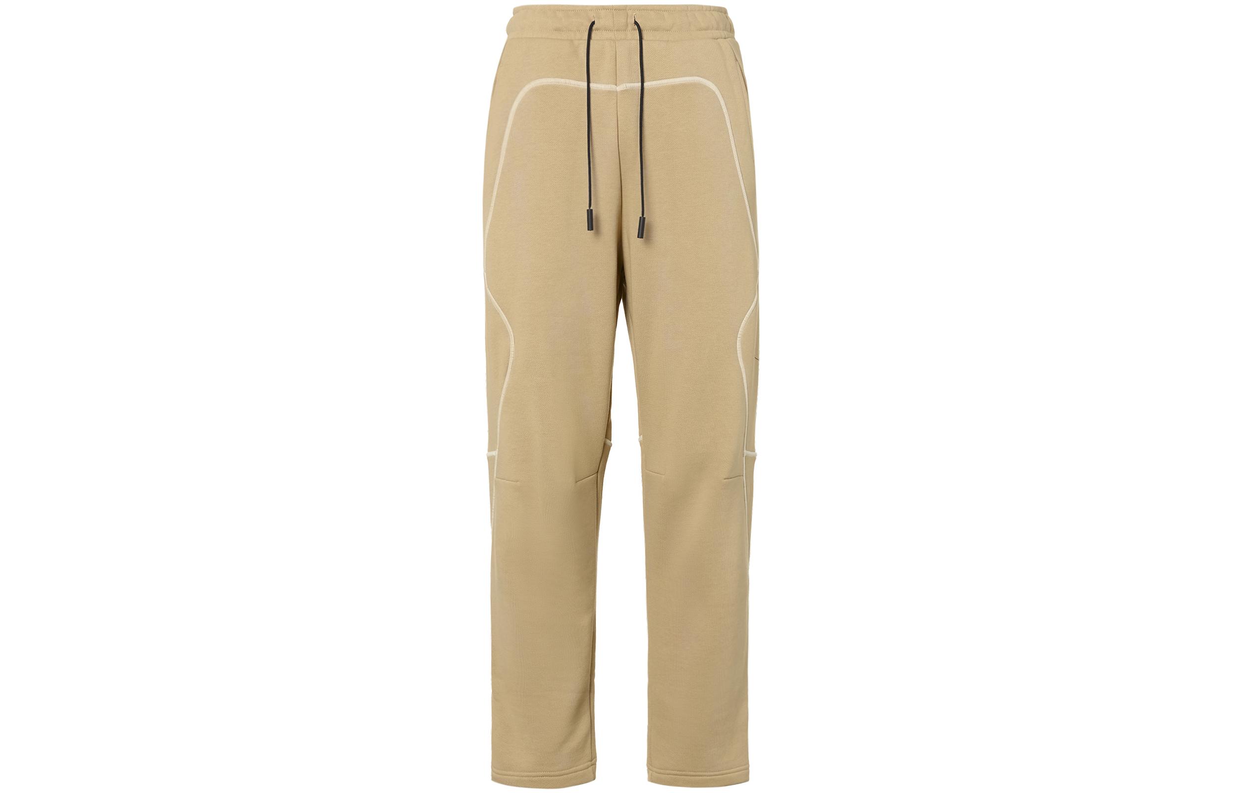 

Nike Retro Sports Side Stripes Fleece Lined Lace Up Loose Fit Patchwork Casual Pants Men s Desert Yellow DV7684-254 XL