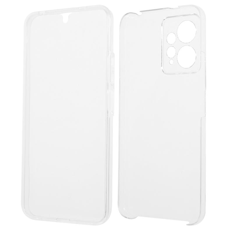 

For Xiaomi Redmi Note 12 4G Anti-drop Phone Case TPU Frame+Acrylic Back+PET Front Cover Phone Protector A