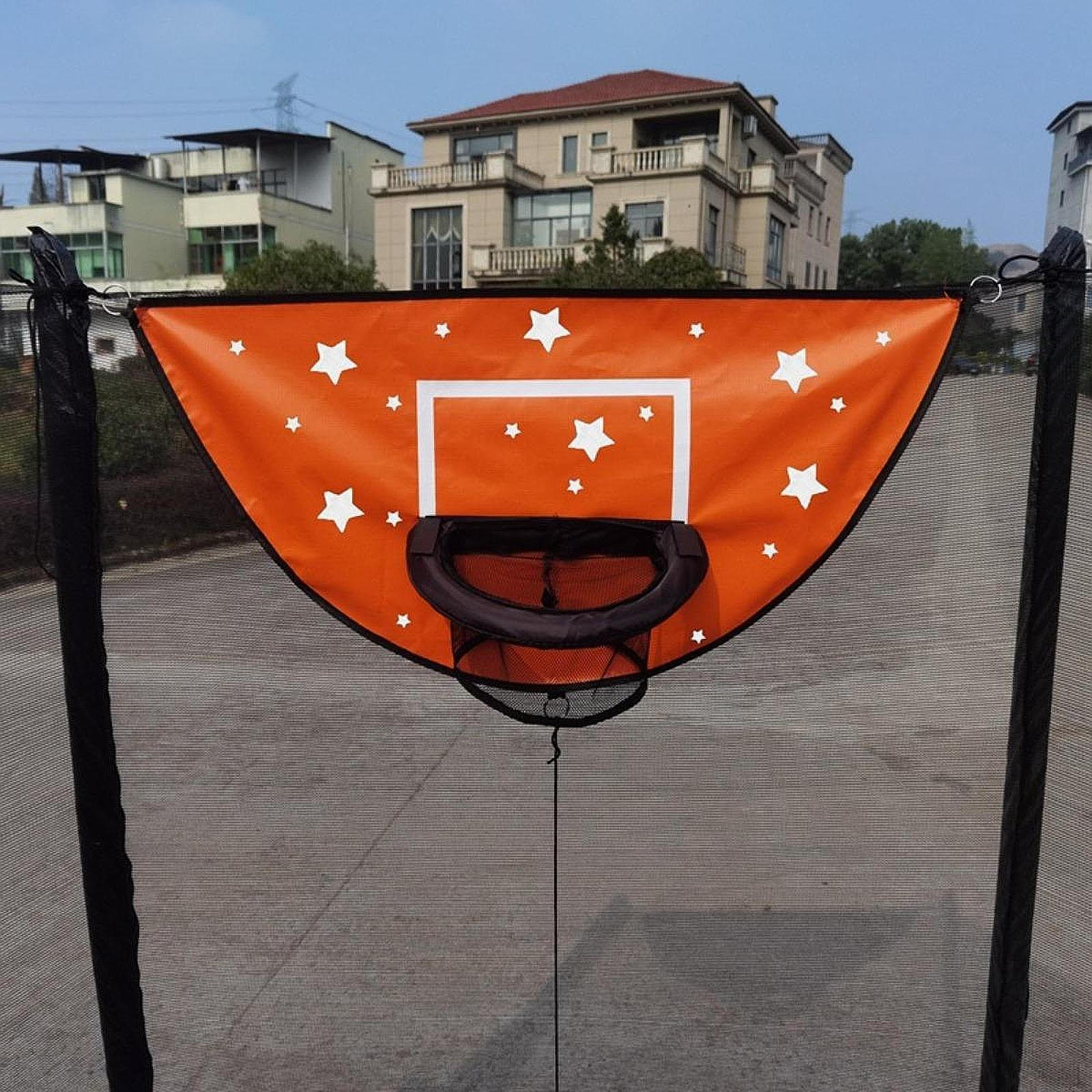 

Basketball Hoop for Trampoline Stand Lightweight Backboard Attachment помаранчевий