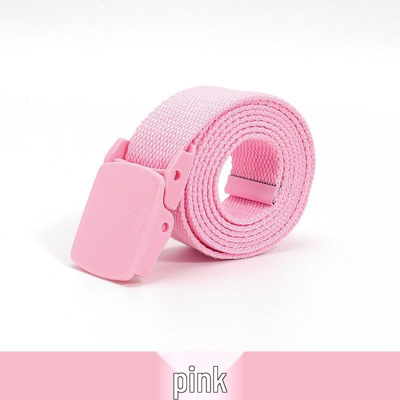 20-Farben Unisex Canvas Gürtel: Langlebiges Webdesign für Studenten und Outdoor-Aktivitäten