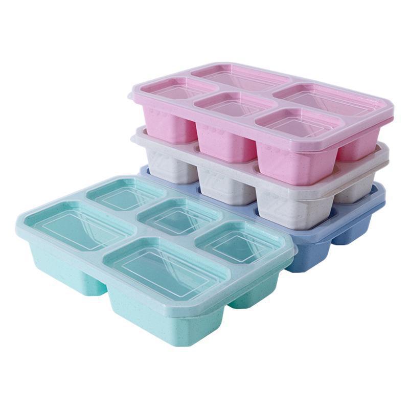 Portable Five-Grid Snack Storage Box & Desktop Organizer