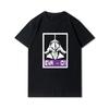 Herre Premium bomull Harajuku T-skjorte Evangelion Asuka Plakat Anime skjorte print T-skjorter Funny Style rundhals bomull T-skjorte Uformelle T-skjorter