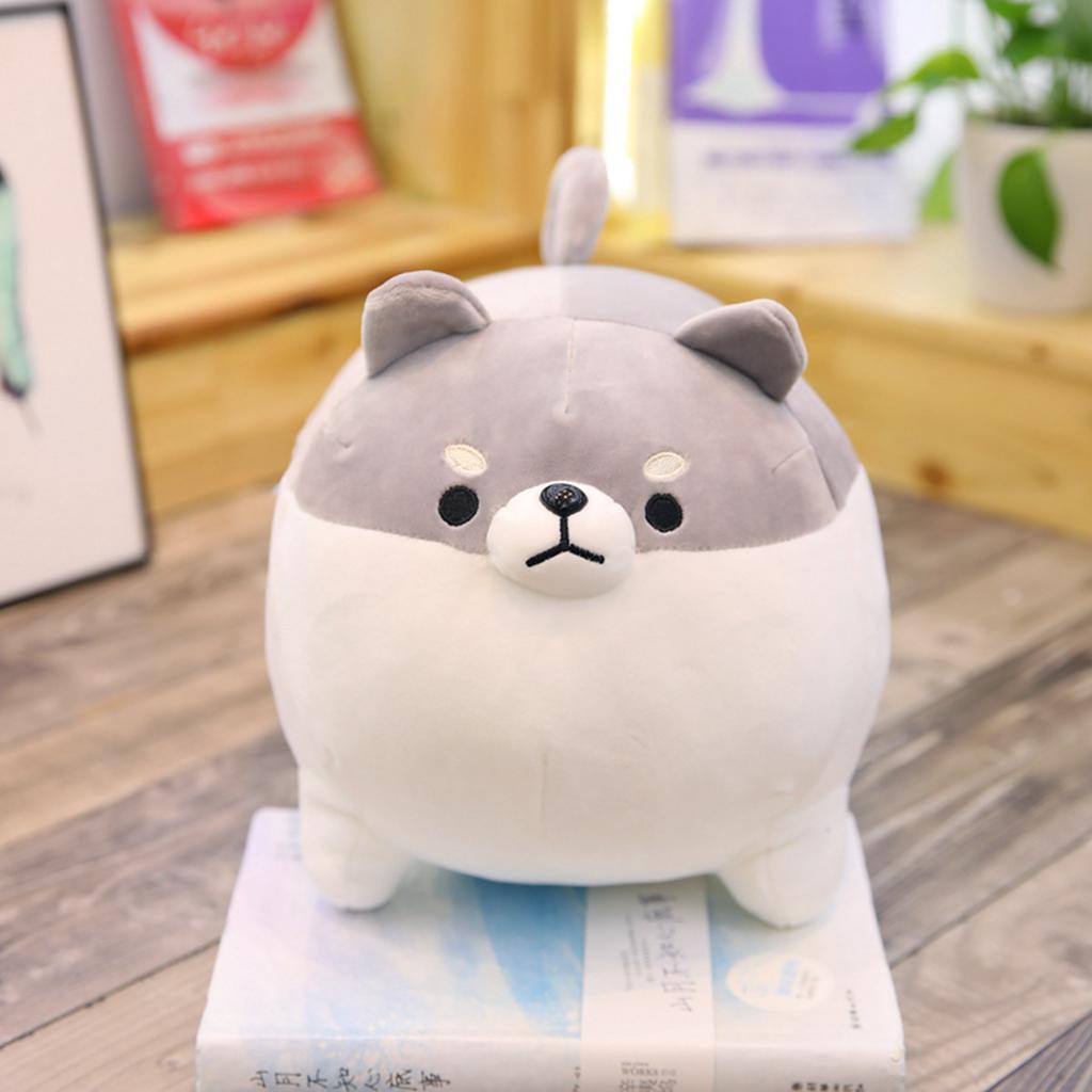 Cute Corgi Doll Shiba Inu Throw Pillow Lying Down Dog Plush Toy Dog Doll Sleeping Pillow Female Birthday Gift