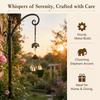 Elephant Metal Elephant Wind Chimes Gold Window Hanging Wind Chimes  Indoor Room Styling