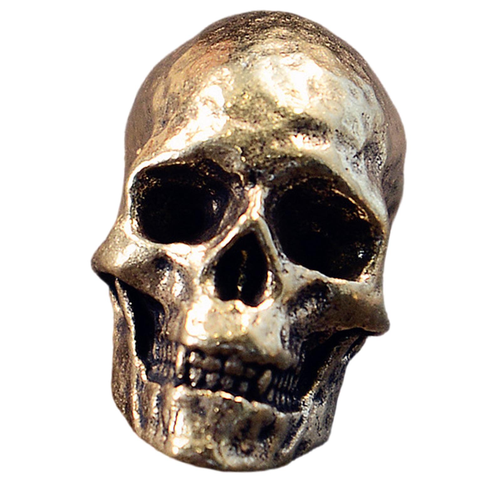 Gotischer Totenkopf Anhänger Charme Schmuckkomponente Für Accessoires Und Basteln silber