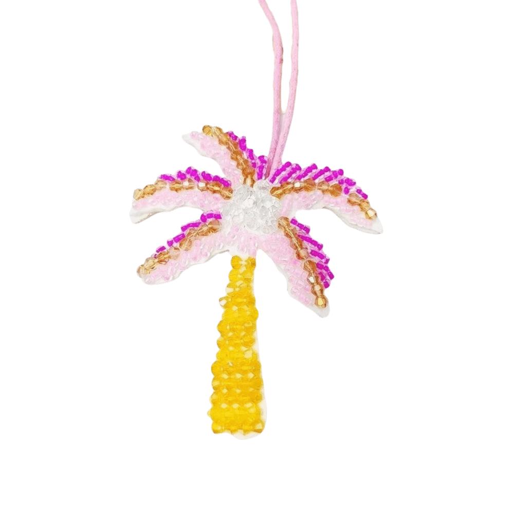 Starfish Coconut Tree Patch Keychain Sequin Beaded Patch Lanyard Clothing Decoration