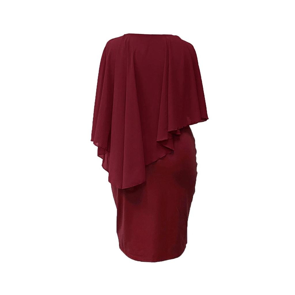 Spring Summer New Women's Fashion Solid Sleeveless Chiffon Shawl Bodycon Dress, European American Style Casual Party Dress for Women