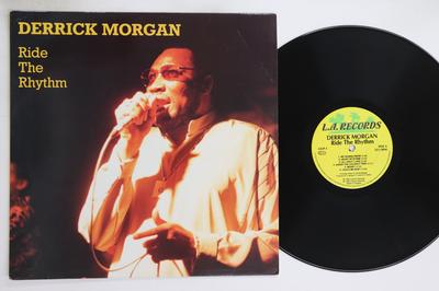 LP Record DERRICK MORGAN - Ride The Rhythm LALP3 L.A. RECORDS 1990 UK Reggae, Ska & Dub Used
