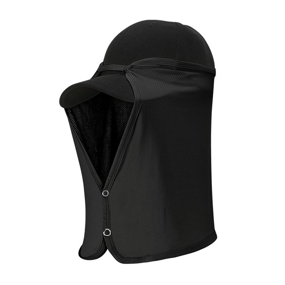 

Быстросохнущая рыболовная кепка, маски-банданы для лица и шеи от солнца, кепка с козырьком для защиты от УФ-лучей, головной убор для занятий спортом на открытом воздухе, гольфа, пешего туризма чёрный