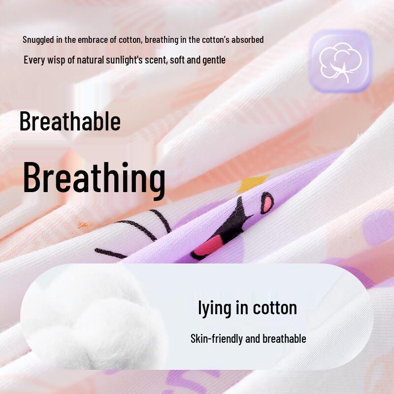 Girls' Pure Cotton Boxer Briefs (6-Pack)