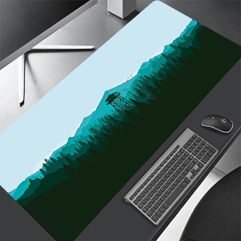 Deep Forest Firewatch Laptop Gamer Mousepad Gaming NonSlip Mouse Pad Large Locking Edge Keyboard 700x300 Deak Mat For Cs Go Lol