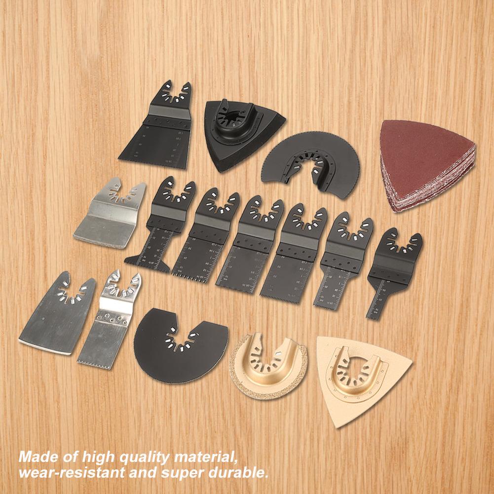 40 buc Pânze de ferăstrău Kit accesorii scule multifuncționale oscilante pentru reparare tăiere