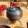 Aluminum Alloy Camping Coffee Kettle with Storage Bag Anti-scalding Handle Outdoor Teapot Short Spout Non-slip Water Boilers