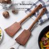 Thai Acacia Wood Non-Stick Pan Spatula - High Temp Resistant, Solid Wooden Chinese Style Cooking Utensil for Kitchen.