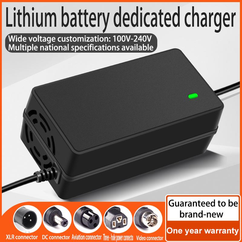 48V/54.6V 2A/3A Electric Scooter Lithium Battery Charger with Aviation Cannon and DC Head - European Standard