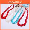 Bohemian Geometric Artificial Turquoise Necklace Long Statement For Women