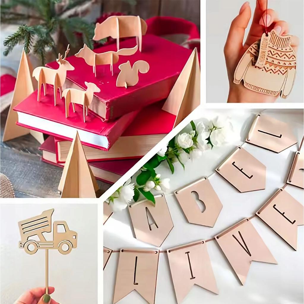 Rosfix Formatka 10x10x2.5 LaserSmooth – Sklejka Techniczna | 2,5 mm | Klasa I | Gładka, Obustronnie Szlifowana | Do Wypalania i Grawerowania