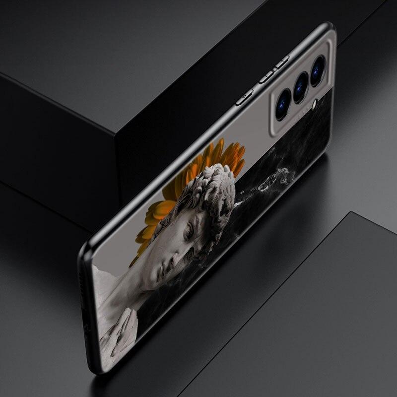 Funny Art Aesthetic David Mona Lisa Phone Case For Samsung Galaxy S22 Pro S21 S20 Ultra FE S10 Lite 5G S10E S9 S8 Plus Cover