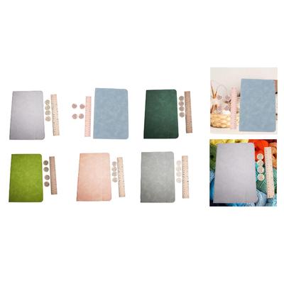 Crochet Knitting Progress Keeper Foldable Pattern Holder with Ruler for Hobby Knitting Accessories and Supplies