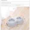 Pet Drinking Bowl Feeder Double Bowl Plastic Automatic Drinking Bottle