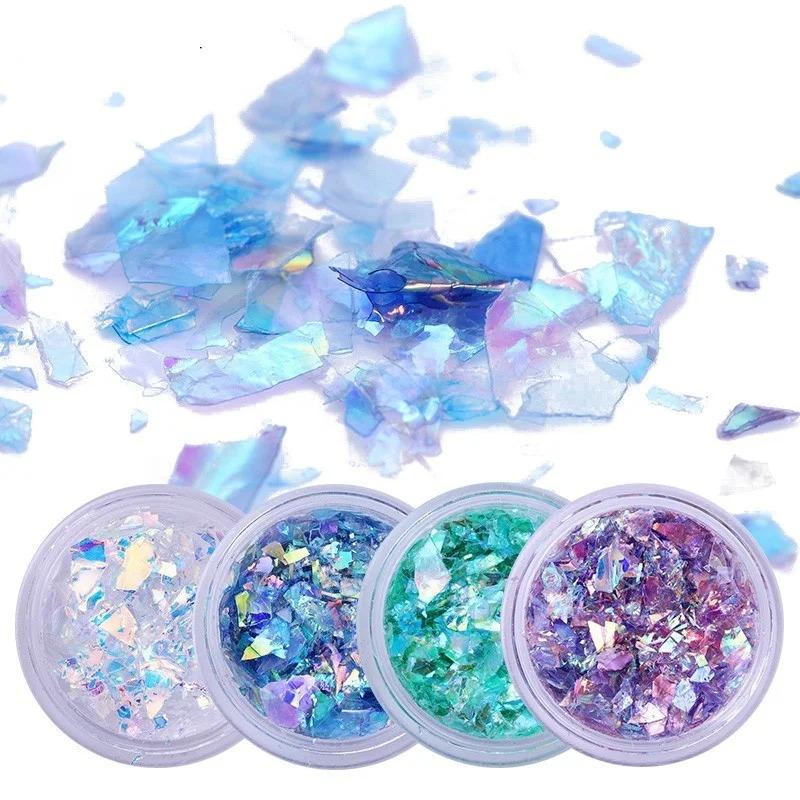 New 4Box/set Manicure Diamond Jewelry Sparkle Glitter Nail Laser Phototherapy Nail Accessories  Pieces DIY