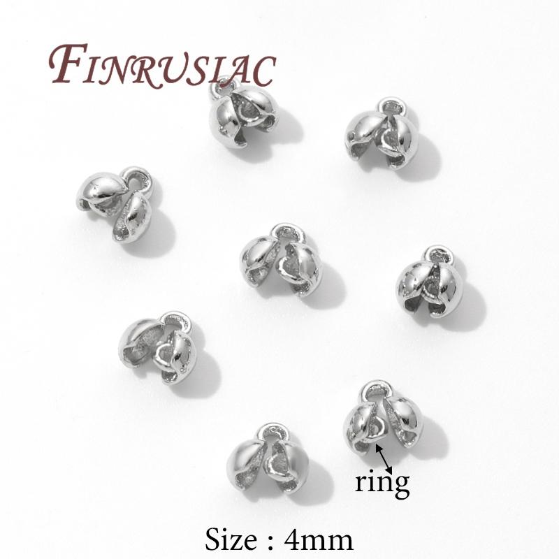 

10-20 Pcs/Lot Crimp Beads 18K Gold Plated End Crimps For Jewelry Making DIY Bracelets Accessories,Bead Tip Connectors Findings 10 pieces