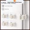 Xiaomi 5PCS Self Adhesive Mop Broom Holder Wall Mounted No Drill Cleaning Tool Organizer Bathroom Kitchen Storage Rack Grip Clip Home450000