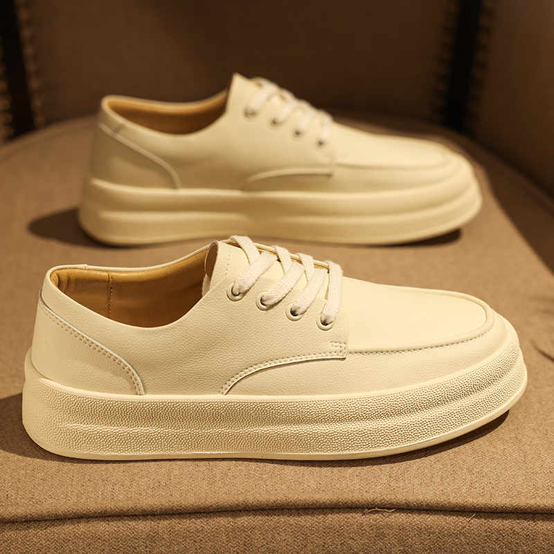 Fashion Playform Height Up Boots Models Men Flats White Shoes Casual Man Sneakers Man Summer Sports Excercise Comfortable Beskete