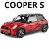 Skala 1:18 Mini Cooper S 530LI Automodell Spielzeug Türen zu öffnen Sportwagen Metallkarosserie Gummireifen Modelle Heimdeko Dekoration