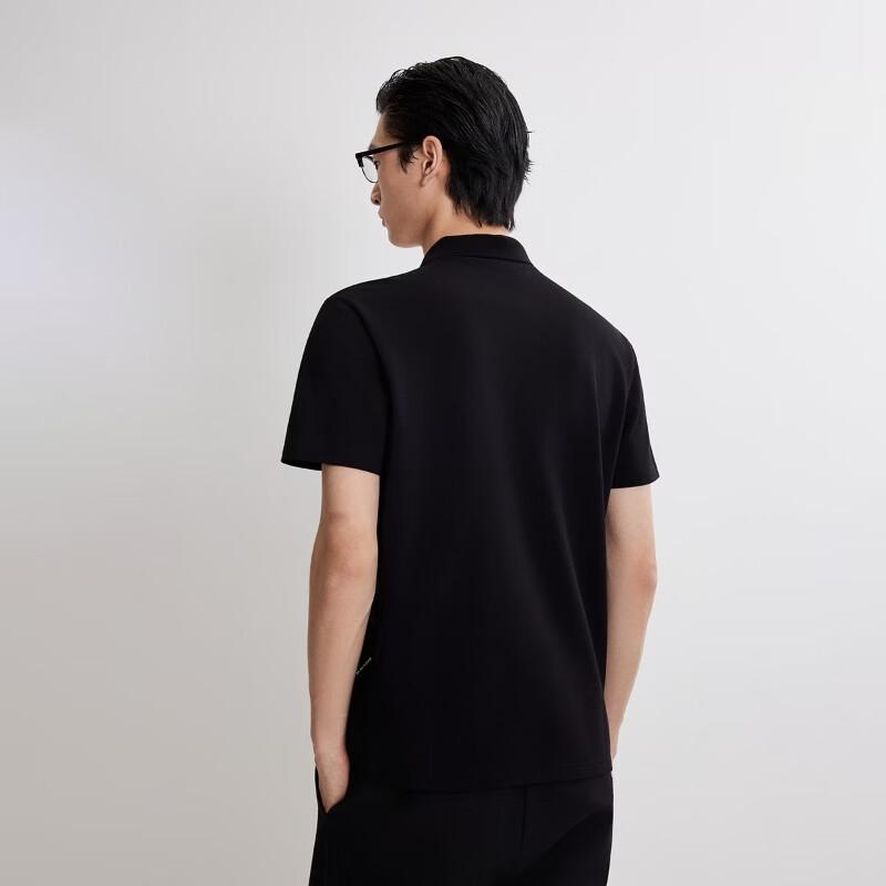 JACK&JONES Men's Spring 3D Embroidered Business Casual Short Sleeve Polo Shirt