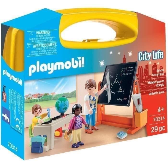 PLAYMOBIL 70314 Valisette école, City Life, Enfant, Dès 4 ans