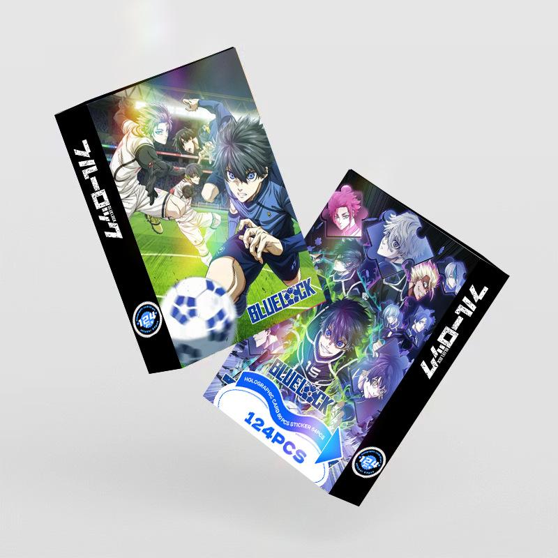 124pcs/set Anime Blue Lock Lomo Card Stickers with Postcards Message Photo Gift Fan Game Collection Card