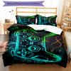3pcs Game Controller Bedding Set Duvet Cover Closure Includes 1 Duvet Cover & 2 Pillowcases, Soft and Comfortable for All Seasons.